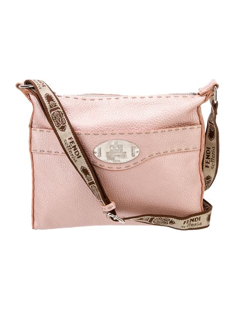 fendi selleria bag blush pink|Fendi selleria messenger bag.